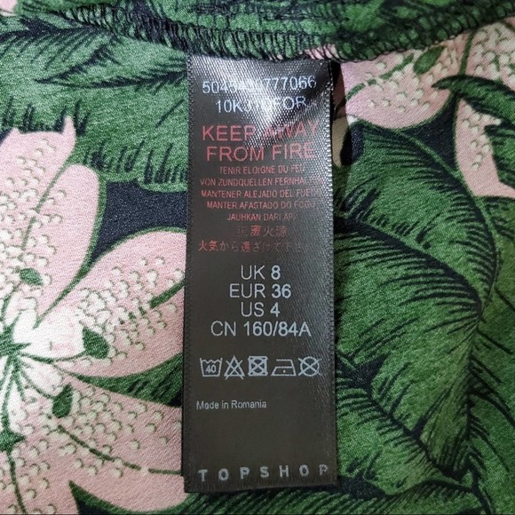 Topshop | Hibiscus Floral Halter Neck Midi Dress 4 - Picture 7 of 8